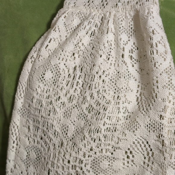 Dreamy Bohemian: Cream Lace Bell Sleeve Mini (American Eagle) (XXS) - Picture 8 of 11